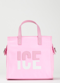 Сумка-тоут Iceberg Ice Play рожевого кольору, фото
