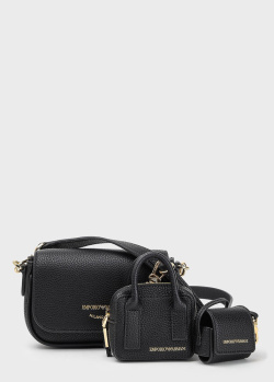 Маленькая сумка Emporio Armani с брендовым декором, фото