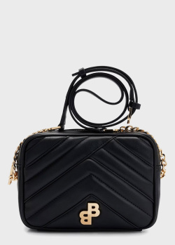 Черная сумка Hugo Boss с геометрической стежкой, фото