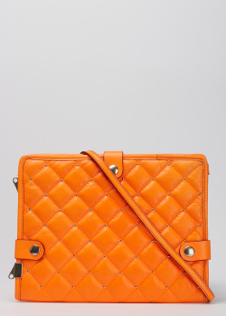 Плоская сумка-клатч Marina Creazioni оранжевого цвета, фото