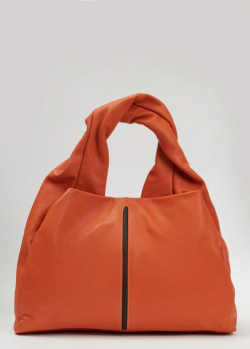 Сумка-хобо Di Gregorio оранжевого цвета, фото