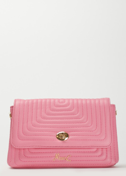Рожева сумка Marina Creazioni зі стьобаної шкіри, фото