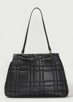 Темно-сіра сумка Marina Creazioni на ремінці-ланцюжку, фото