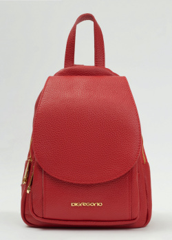 Красный рюкзак Di Gregorio с логотипом, фото