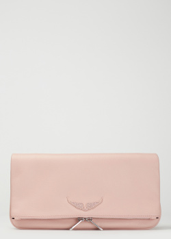 Рожева сумка Zadig & Voltaire з декором-крилами, фото