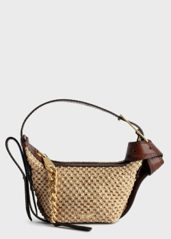 Маленька плетена сумка Zadig & Voltaire Le Cecilia зі шкіряним ременем, що трансформується, фото