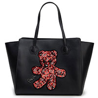 Черная сумка Philipp Plein с изображением медвежонка, фото