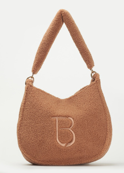 Плюшева сумка-хобо Tosca TB Logo з брендовою вишивкою, фото