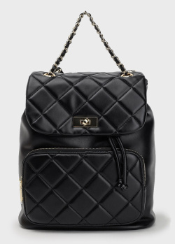 Стеганый рюкзак Tosca Blu черного цвета, фото
