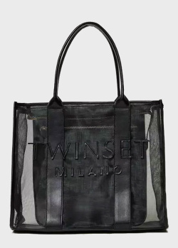 Сумка-шоппер Twin-Set черного цвета, фото