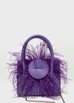 Фиолетовая сумка Vikele Studio Gracia Mini с объемным декором, фото