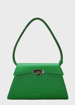 Зеленая сумка Vikele Studio Stephanie с серебристой фурнитурой, фото