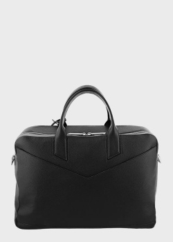 Шкіряний портфель S.T.Dupont Line D Capsule чорного кольору, фото