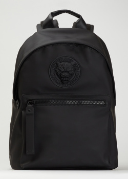 Чорний рюкзак Philipp Plein Sport з накладною кишенею, фото