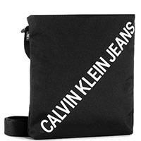 Чорна сумка Calvin Klein з брендовим написом, фото