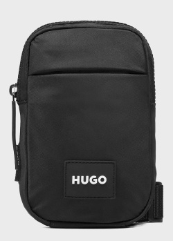 Черная сумка Hugo Boss Hugo с брендовой нашивкой, фото