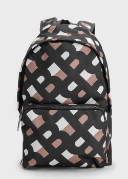 Текстильный рюкзак Hugo Boss с брендовым принтом, фото