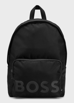 Чорний рюкзак Hugo Boss з кишенею на блискавці, фото