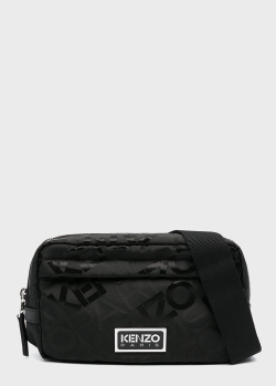Поясна сумка Kenzo з лого по всій поверхні, фото