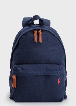 Текстильний рюкзак Polo Ralph Lauren синього кольору, фото