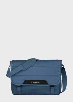 Сумка для ноутбука Travelite Skaii Messenger Anthracite 41x30x13см Blue, фото