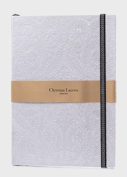 Блокнот Christian Lacroix Papier Paseo B5 сріблястого кольору, фото