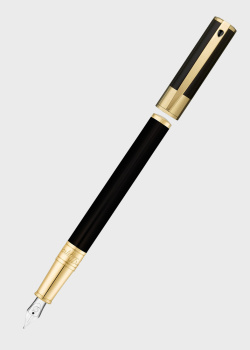 Перьевая ручка S.T.Dupont D-Initial с позолотой, фото