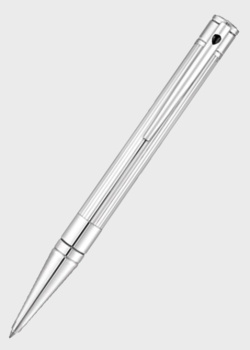 Серебристая шариковая ручка S.T.Dupont D-Initial, фото