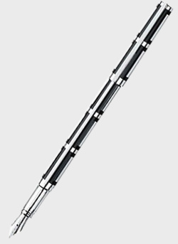 Перьевая ручка S.T.Dupont Classic с геометрическим узором, фото