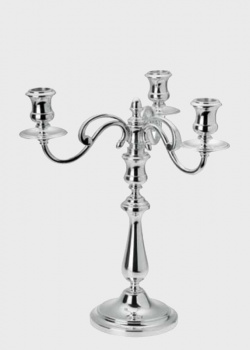 Срібний канделябр Christofle Albi на три свічки, фото