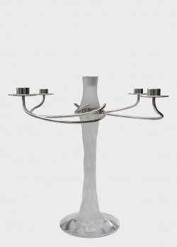 Канделябр на 5 свечей Lalique Vibration из хрусталя, фото