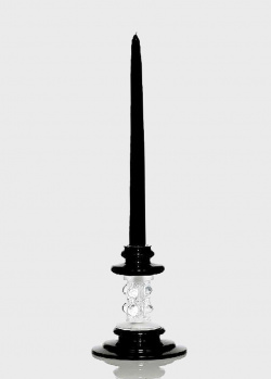 Подсвечник Lalique Thorns из черного и белого хрусталя, фото
