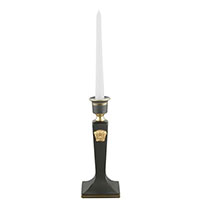Чорний свічник Rosenthal Versace Gorgona на одну свічку, фото