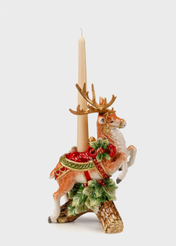Керамічний свічник Lamart Holiday Home 30см у вигляді оленя, фото
