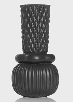 Настольная ваза Dottir Samsurium Honkabell black, фото
