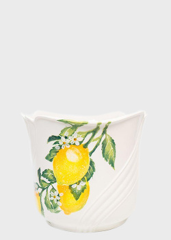 Вазон Villa Grazia Сонячний лимон 29см із кераміки, фото