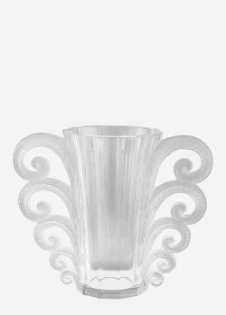 Кришталева ваза Lalique Beauvais 19см із завитками, фото