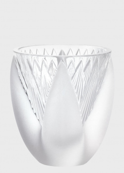 Хрустальная ваза Lalique Thebes со слоистыми гранями, фото