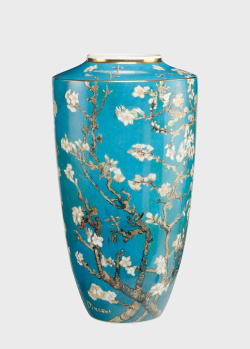 Большая фарфоровая ваза Goebel Artis Orbis Vincent van Gogh Almond Tree Blu Limited Edition 55см, фото