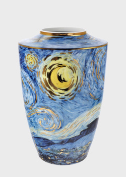 Фарфоровая ваза Goebel Artis Orbis Vincent van Gogh Starry Night 24см, фото