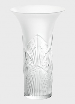 Ваза Lalique Lotus из матового хрусталя, фото