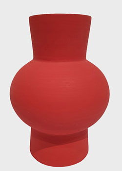 Ваза Rina Menardi Royal Vase 32см червоного кольору, фото