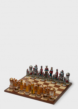 Шахматные фигуры Nigri Scacchi Средневековый рыцарский турнир большого размера, фото