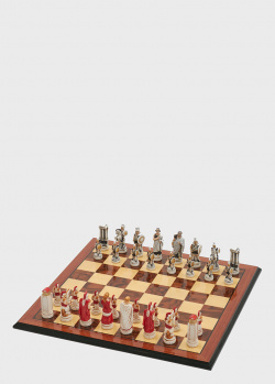 Шахові фігури Nigri Scacchi Троянська битва середнього розміру, фото