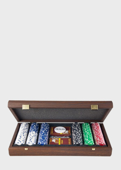Покерный набор Manopoulos 39x22см в деревянном кейсе, фото
