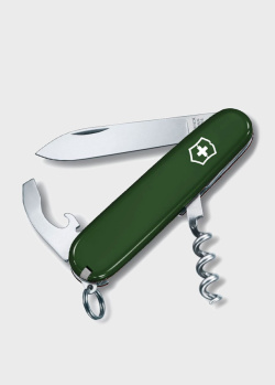 Швейцарский нож зеленого цвета Victorinox Waiter 9 функций, фото