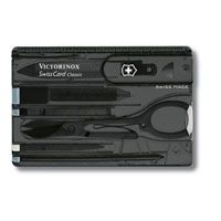 Набір інструментів Victorinox SwissCard чорний прозорий (10 предметів), фото