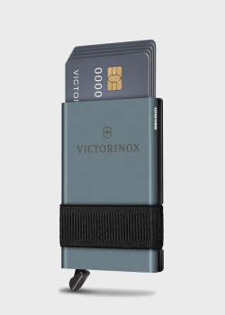 Карта-мультитул с картхолдером Victorinox Smartcard Wallet Sharp Gray 10 функций, фото