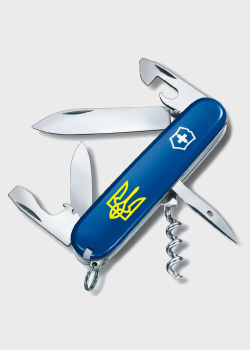 Нож складной Victorinox Spartan Ukraine Трезубец Желтый 12 функций, фото