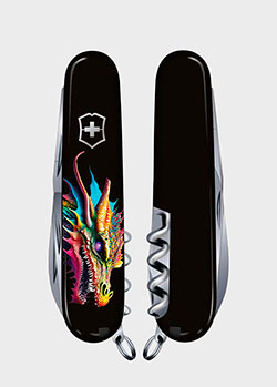 Швейцарский нож Victorinox Spartan Zodiac Яркий Дракон 12 предметов, фото